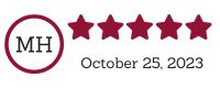 5 Star Zillow Review - Amy Luetke, October 2023